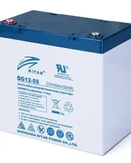 Оловна гелова батерия RITAR (DG12-55) 12V 55Ah 229 / 138 /211 mm  F15/M6 / F11/M6 За соларни