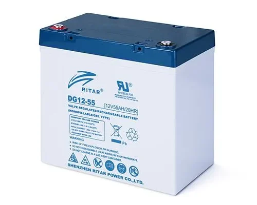 Оловна гелова батерия RITAR (DG12-55) 12V 55Ah 229 / 138 /211 mm  F15/M6 / F11/M6 За соларни