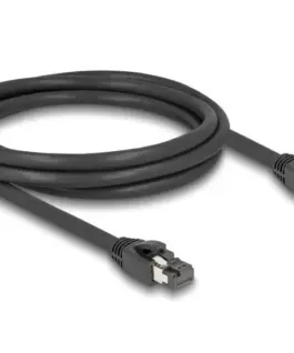 Мрежови кабел Delock Cat.8.1 S/FTP 2 m Доo 40 Gbps Черен