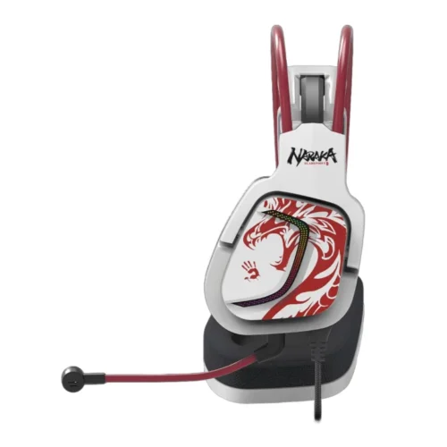 Alternative view of Геймърски слушалки A4TECH Bloody G575 Naraka, USB, 7.1, RGB, Микрофон, Бели