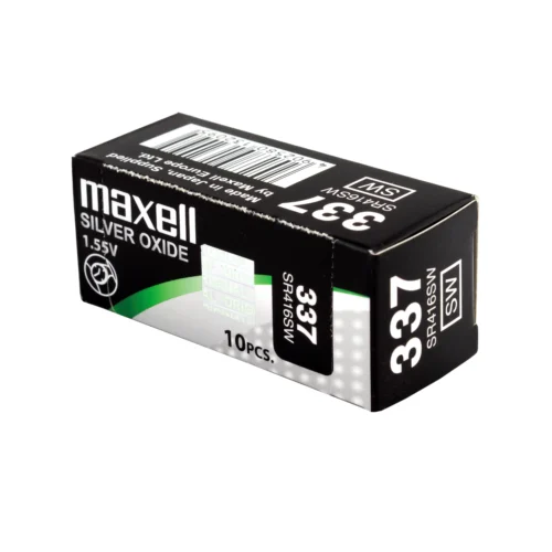 Бутонна батерия сребърна MAXELL SR416 SW 1.55V /337/