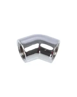 L-конектор Alphacool HF Вътрешна резба G1/4 - G1/4 45° Хром