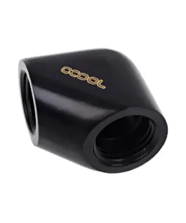 Alternative view of L-конектор Alphacool Eiszapfen, G1/4 AG вътрешна резба G1/4 IG, Черен мат