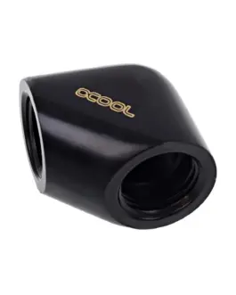 Alternative view of L-конектор Alphacool Eiszapfen, G1/4 AG вътрешна резба G1/4 IG, Черен мат