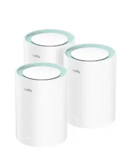 Безжичен рутер Cudy M1300 3-pack AC1200 Dual Band 2.4/5 GHz 300 -  867 Mbps