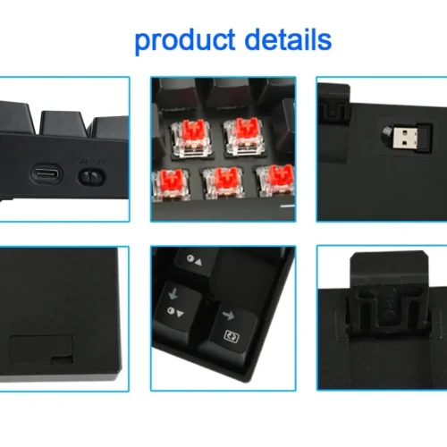 Redragon Deimos K599-KRS-BK Безжична/USB механична RGB клавиатура red