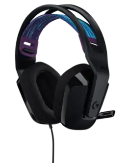 Alternative view of Геймърски слушалки с микрофон Logitech G335 981-000978 - черни