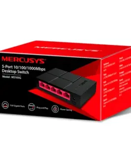 Alternative view of 5-портов настолен комутатор Mercusys MS105G 10/100/1000 Mbps