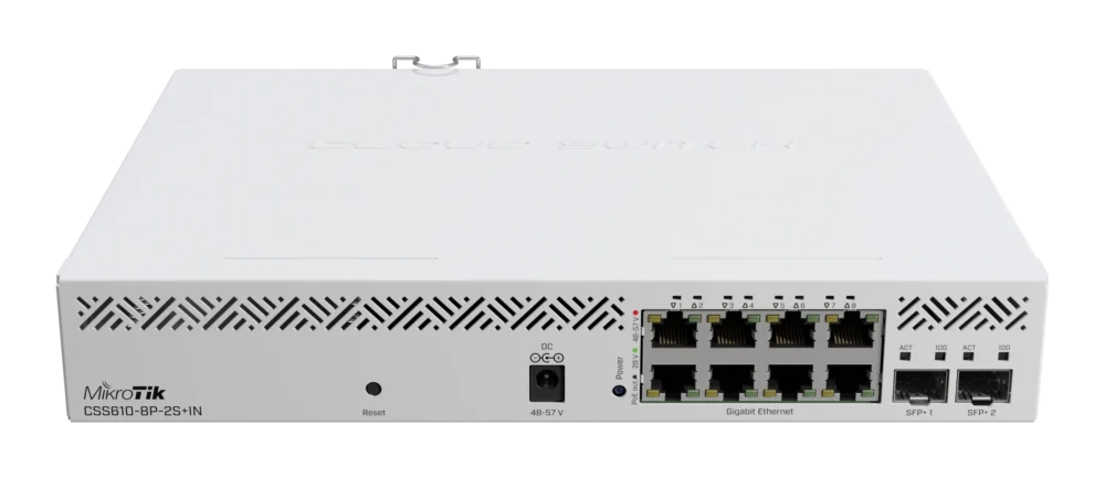 Комутатор MikroTik CSS610-8P-2S+IN