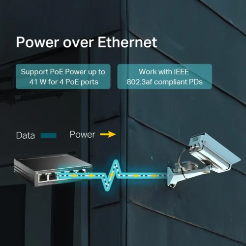 Alternative view of 5-портов 10/100 Mbps комутатор TP-Link TL-SF1005LP с 4 PoE порта