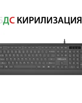 Клавиатура Delux K7009BU с БДС кирилизация