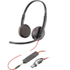 Слушалки HP Poly Blackwire 3225 Стерео USB-C слушалка +35 мм жак +USB-C/A адаптер