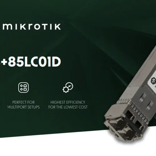 Alternative view of 1.25G SFP, 10G SFP+ и 25G SFP28 модул за по-къси разстояния MikroTik XS+85LC01D