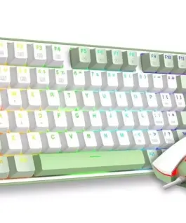 Комплект клавиатура+мишка Redragon S134 Combo - бял