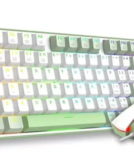 Комплект клавиатура+мишка Redragon S134 Combo - бял