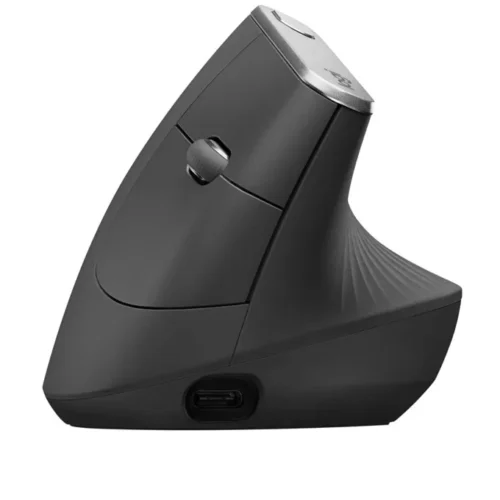 Alternative view of Безжична/жична мишка Logitech MX Vertical USB Type C, вертикална 910-005448 - тъмносива