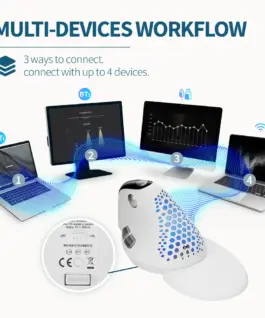Alternative view of Mишка DELUX M618XSD вертикална USB/безжична/Bluetooth