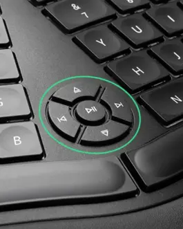 Alternative view of Клавиатура Delux GM902 безжична/Bluetooth черна с подсветка