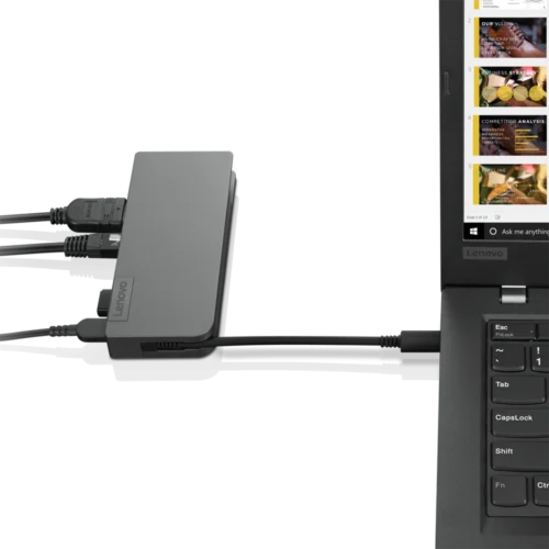 Alternative view of ДОКИНГ СТАНЦИЯ LENOVO - Black - PN 4X90S92381
