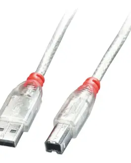 КАБЕЛ USB LINDY - USB to USB - 50 m - Transparent - PN 41755