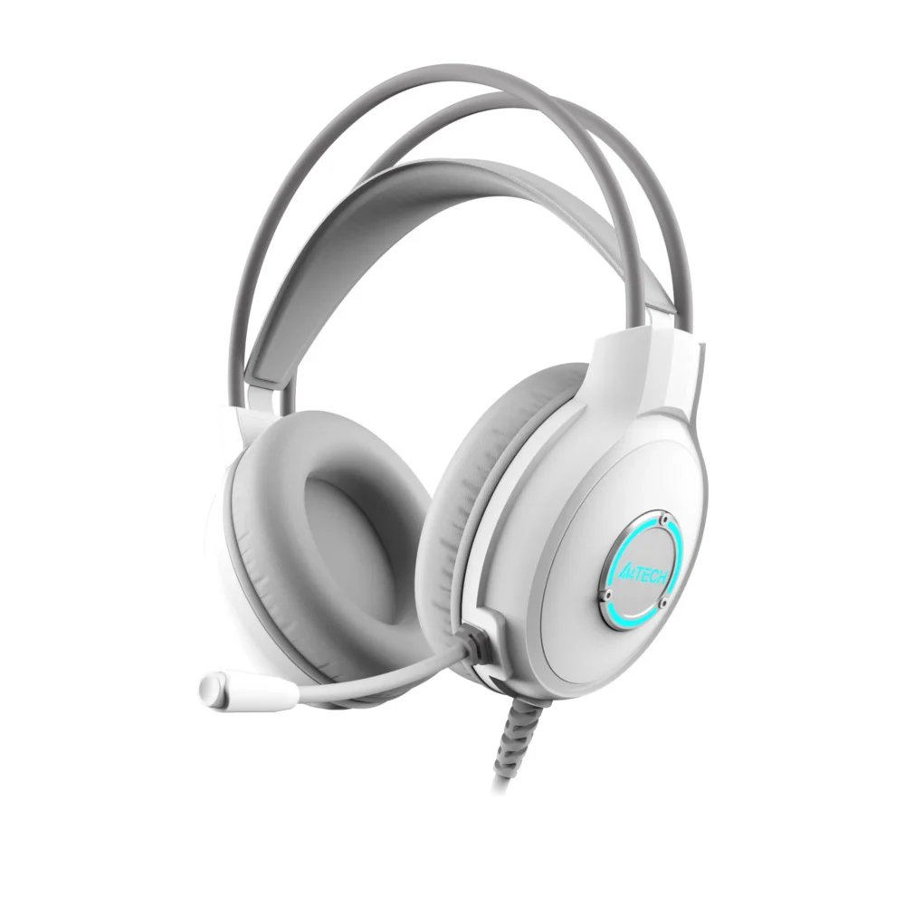 А4tech Fstyler FH300U Слушалки с микрофон USB Noice Cancelling бял