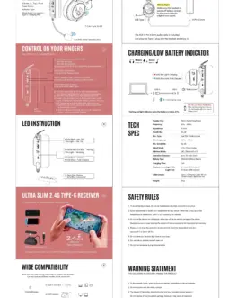 Alternative view of A4tech Bloody МR-590 Геймърски безжични слушалки с микрофон,Bluetooth 3.5мм жак, черен