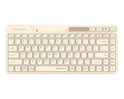 A4tech FBK26C AS Cafe Latte Fstyler безжичнa мини тиха клавиатура Multi-mode