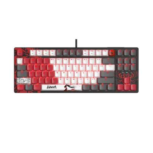 А4tech Геймърска механична  клавиатура Bloody Naraka S87  TKL Backlit red switch