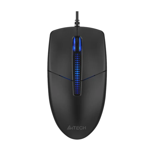 A4tech Illuminate N530S Жична безшумна мишкa черна 1200 dpi