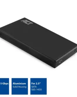 Alternative view of Чекмедже за твърд диск ACT AC1200, SATA, 2.5", USB-A 3.2 Gen1, Черен