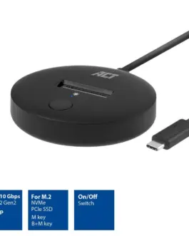 Alternative view of Докинг станция ACT, USB-C - M.2 NVMe/PCIe SSD, 10 Gbps