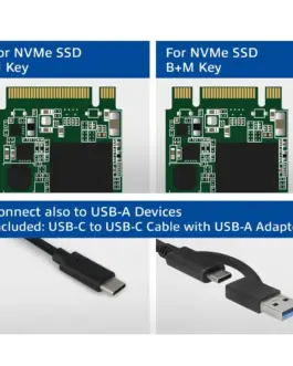 Alternative view of Чекмедже за диск ACT  AC1615, USB-C M.2 NVMe / PCIe SSD