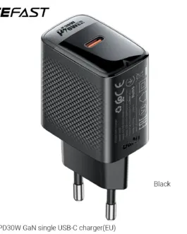 Acefast Универсално зарядно за стена Charger Wall GaN PD30W - A102 - USB-C x 1