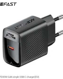 Alternative view of Acefast Универсално зарядно за стена Charger Wall GaN PD30W - A102 - USB-C x 1, Black