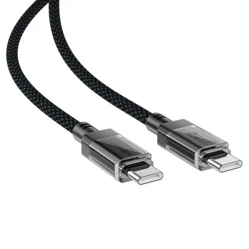 Acefast Кабел USB-C to USB-C Cable 60W Stainless steel in transparent shell 1.2m – C12-03 –