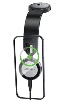 Alternative view of Acefast Стойка за телефон за кола Car phone holder - Magnetic Charging, 360 degree - D37 Black