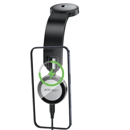 Alternative view of Acefast Стойка за телефон за кола Car phone holder - Magnetic Charging, 360 degree - D37 Black