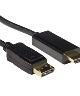 Alternative view of Кабел ACT AK3991, DisplayPort мъжко - HDMI-A мъжко, 3 м, Черен, булк опаковка