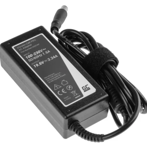 Alternative view of Захранване за лаптоп GREEN CELL, AC Adapter за DELL  PRO Charger / AC Adapter 19.5V 3.34A 65W for Dell Latitude E6330 E6410 E