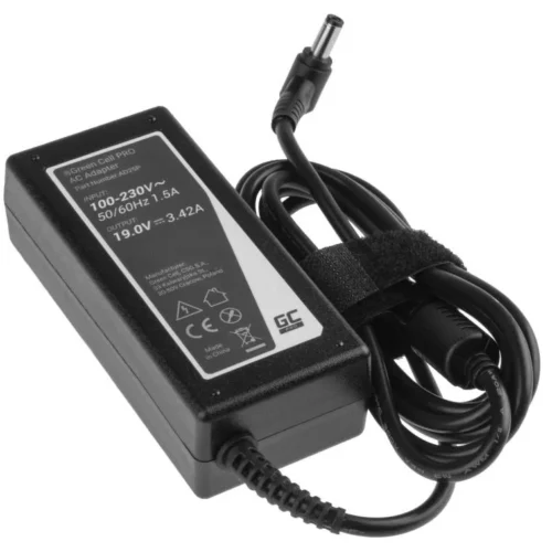 Alternative view of Захранване за лаптоп GREEN CELL, PRO Charger / AC Adapter 19V 3.42A 65W for Asus R510C R510L R556L X550C X550L Toshiba Satell