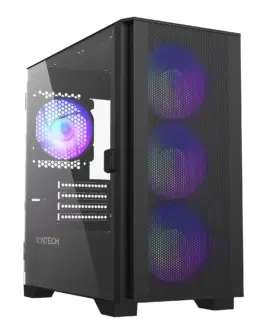 Montech кутия AIR 100 ARGB Micro ATX Case TG 4x120mm ARGB Fans Black