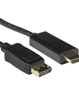 Кабел ACT AK3990 DisplayPort мъжко - HDMI-A мъжко 1.8 м Черен булк