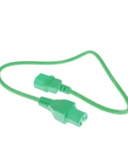 Alternative view of Захранващ кабел ACT, C14 - C15, 2m, Зелен