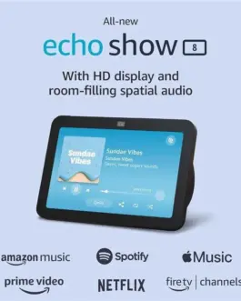 Alternative view of Смарт тонколона Amazon Echo Show 8 (Gen 3), Сензорен екран, Гласов асистент, Черен