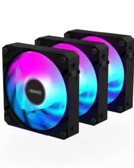 Комплект вентилатори GIGABYTE AORUS EZ CHAIN 120 Black 3-Pack ARGB