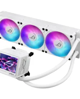 Alternative view of Охладител за процесор ASUS ROG RYUJIN III 360 ARGB EXTREME White Edition 3.5" LCD Display