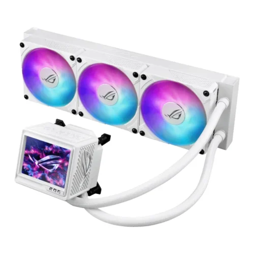 Alternative view of Охладител за процесор ASUS ROG RYUJIN III 360 ARGB EXTREME White Edition 3.5" LCD Display