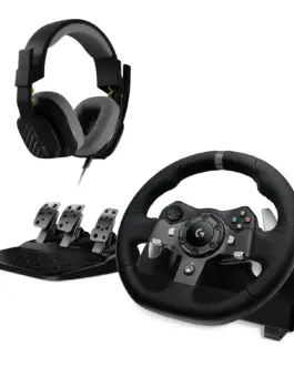 Волан Logitech Driving Force G920 за Xbox One / PC в комплект с геймърски слушалки Astro