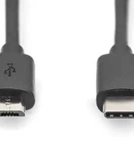 КАБЕЛ USB DIGITUS - USB-C to micro USB-B - 18 m - Black - PN DB-300137-018-S