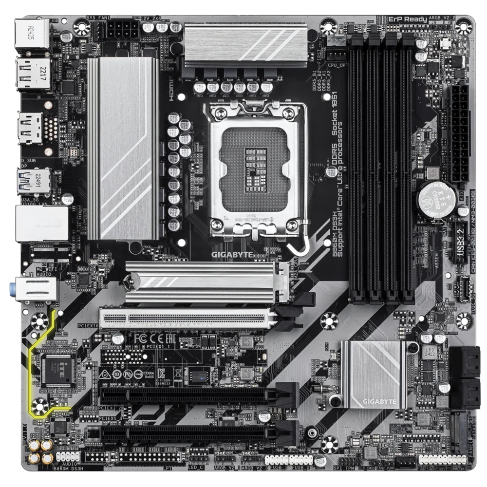 Дънна платка GIGABYTE B860M DS3H LGA 1851